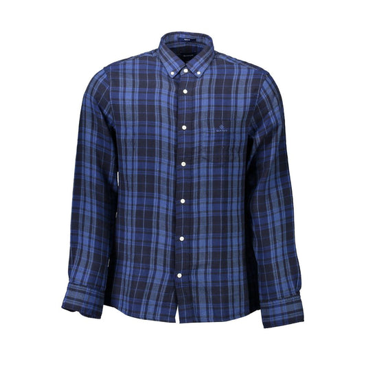 Gant Blu Cotton Men Shirt