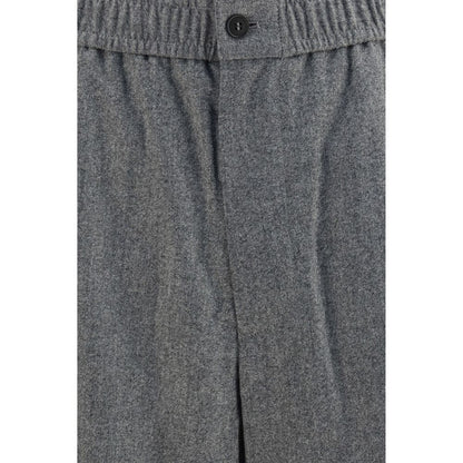 Giorgio Armani Gray Wool Oves Aries Casual Pants