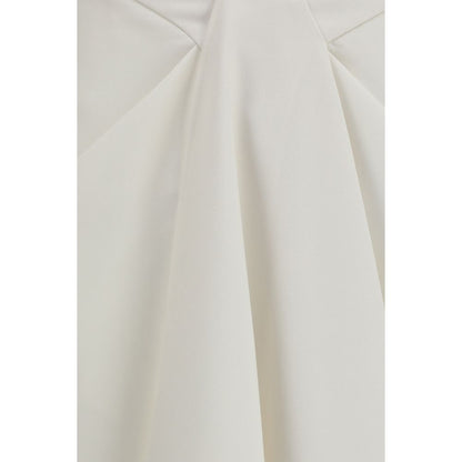 Givenchy White Wool Oves Aries Long Skirt