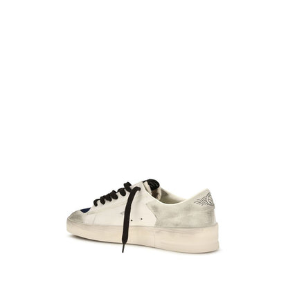 Golden Goose Gray Calf Leather Bos Taurus Low Top Sneakers
