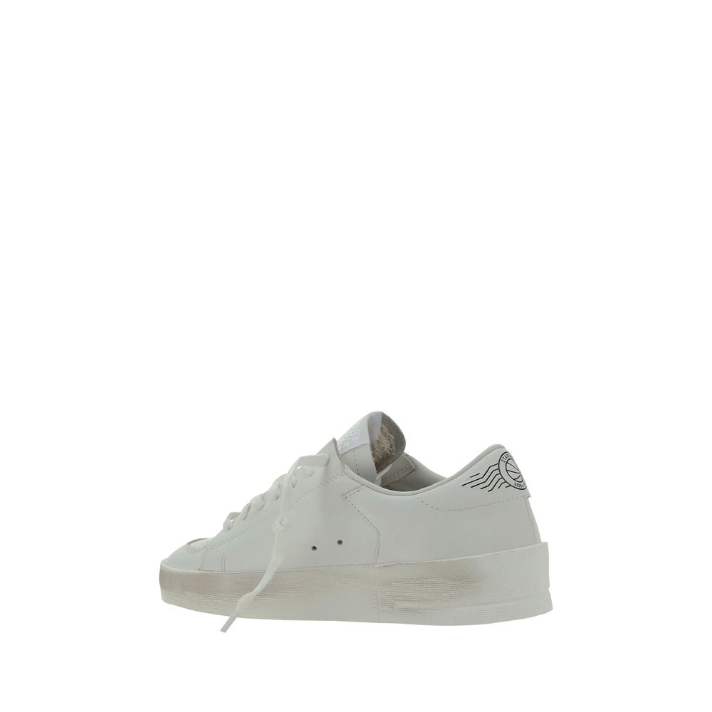 Golden Goose White Goatskin Sneakers