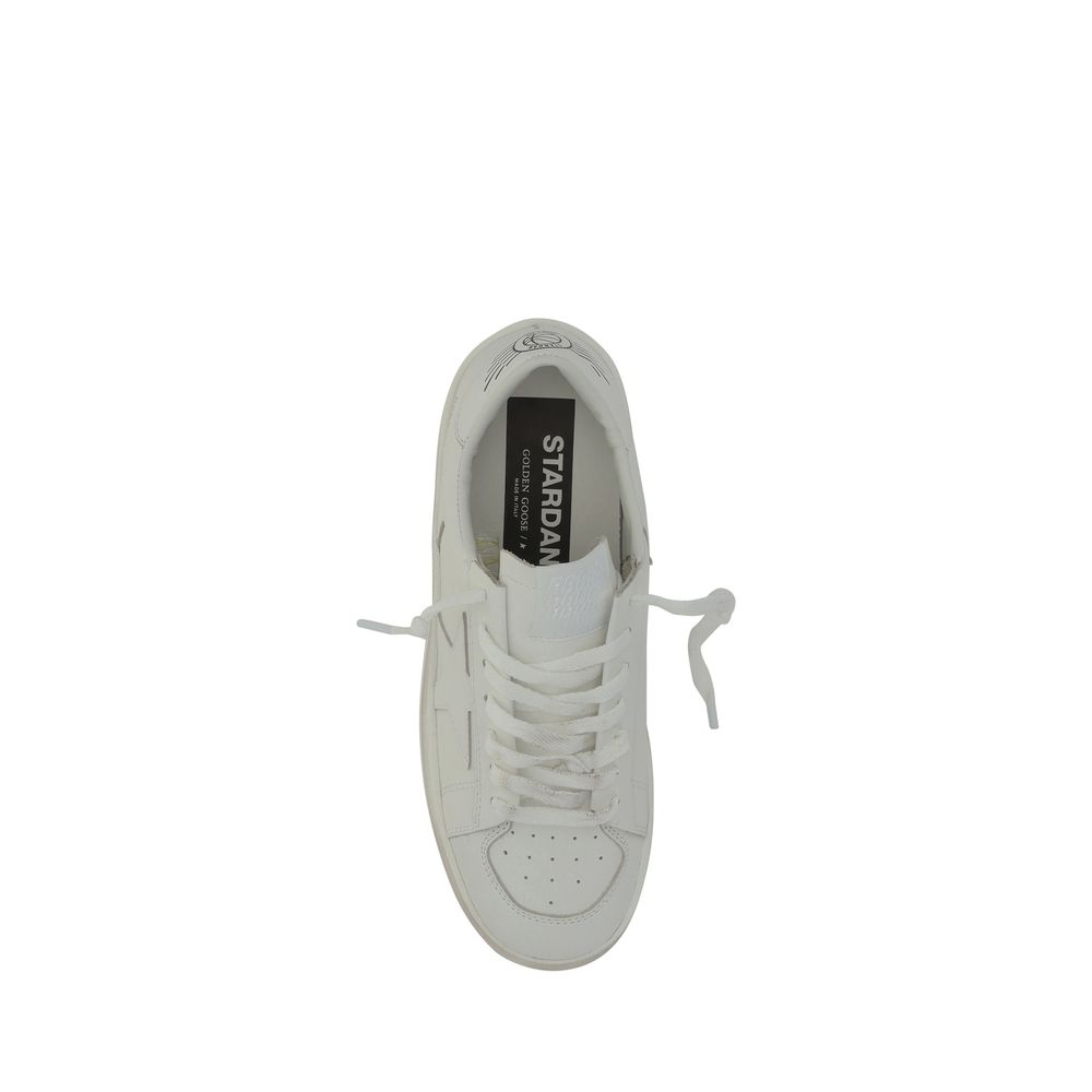 Golden Goose White Goatskin Sneakers