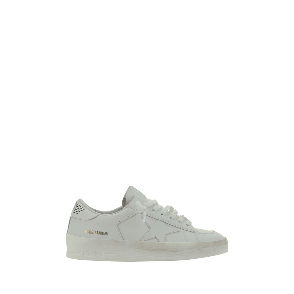 Golden Goose White Goatskin Sneakers