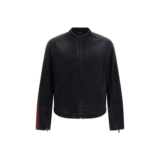 Gucci Black Cotton Biker Jacket