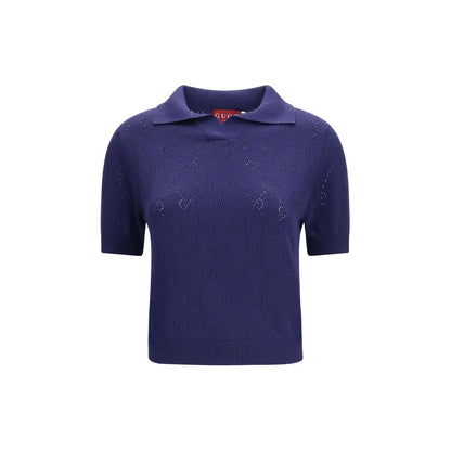 Gucci Blue Silk Top