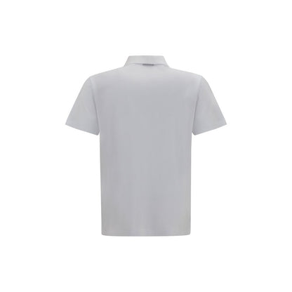 Gucci White Cotton Polo Shirt