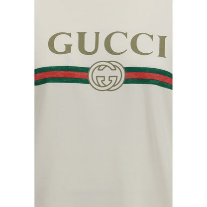 Gucci White Cotton Sweatshirt