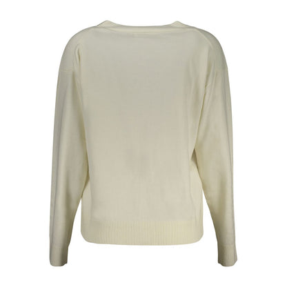 Guess Jeans Bianco Poliestere Women Cardigan