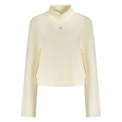 Guess Jeans Bianco Polyester Donna Sweatshirt