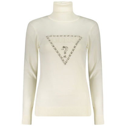 Guess Jeans Bianco Viscosa Donna Maglia