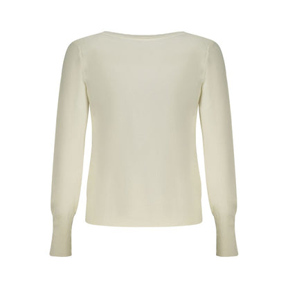 Guess Jeans Bianco Viscosa Womens Cardigan