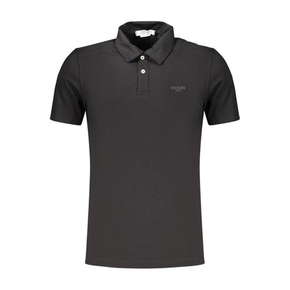 Guess Jeans Black Cotton Men's Polo
