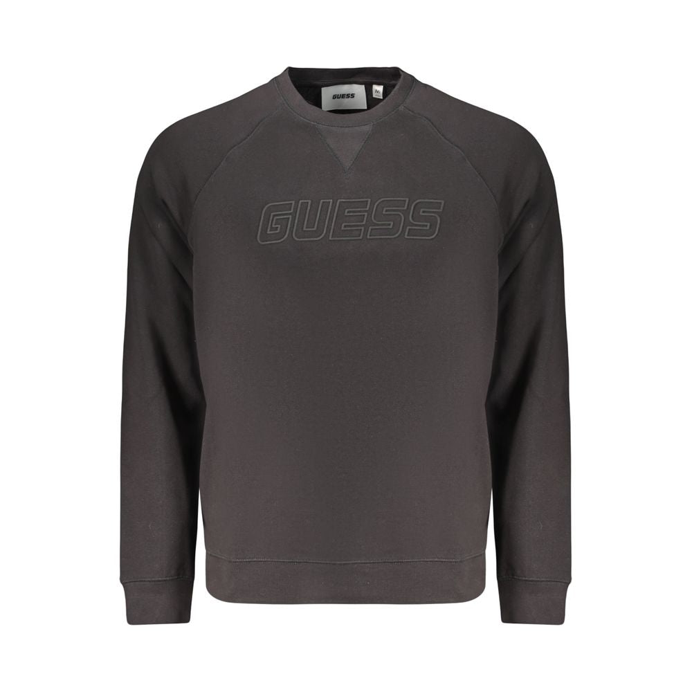 Guess Jeans Black Cotton Men's Sweatshirt