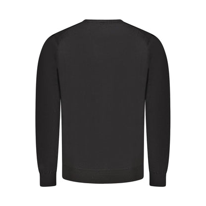 Guess Jeans Black Wool Mens Sweater