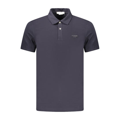 Guess Jeans Blue Cotton Mens Polo Shirt