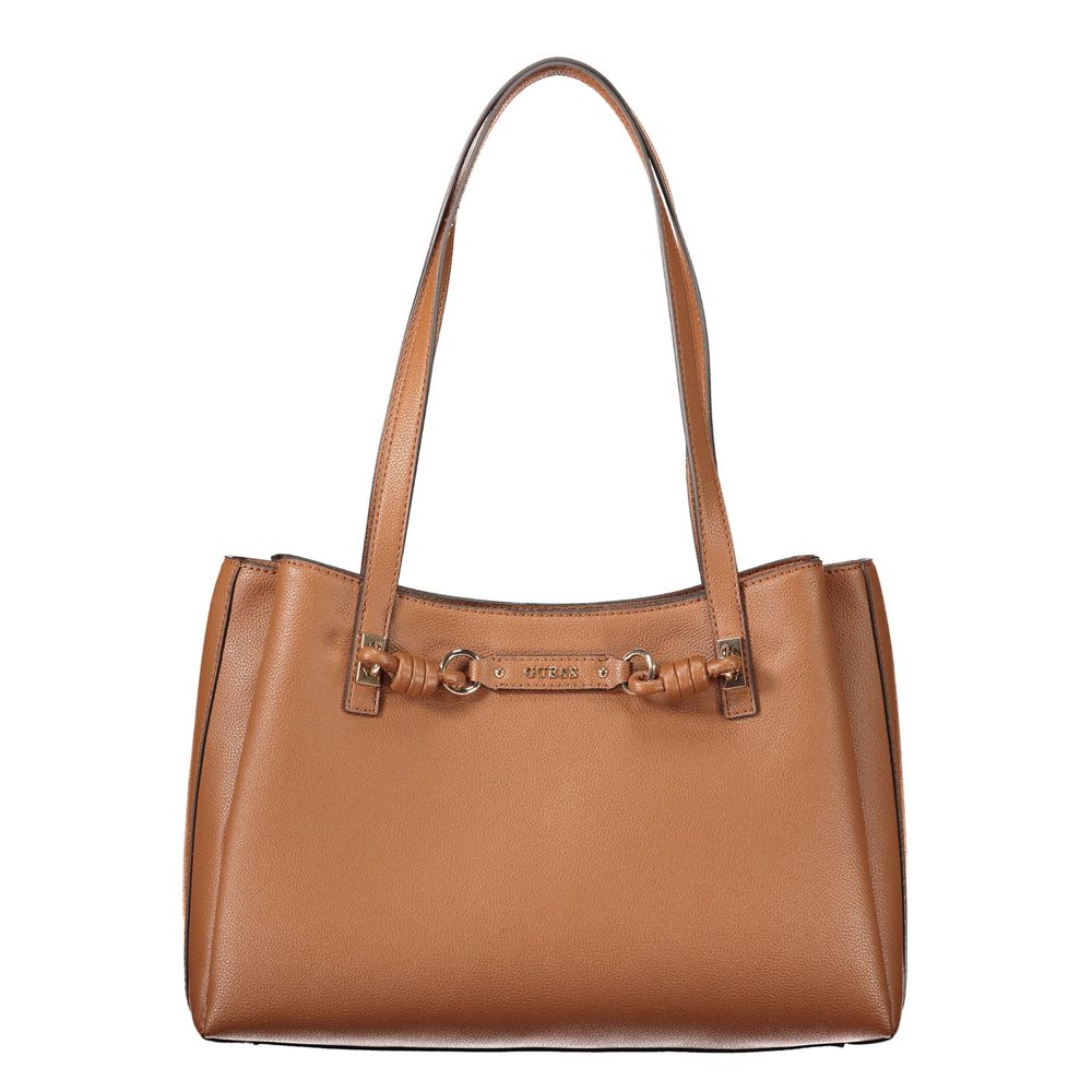 Guess Jeans Brown Polyethylene Handbag
