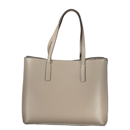 Guess Jeans Grigio Poliuretano Women's Handbag