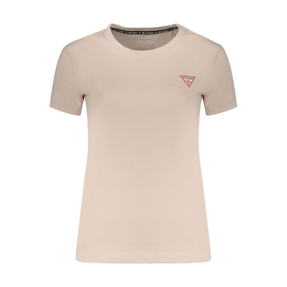 Guess Jeans Pink Cotton Womens T-Shirt