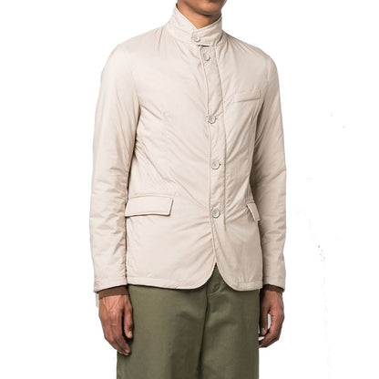 Herno Beige Polyamide Full-Length Jacket