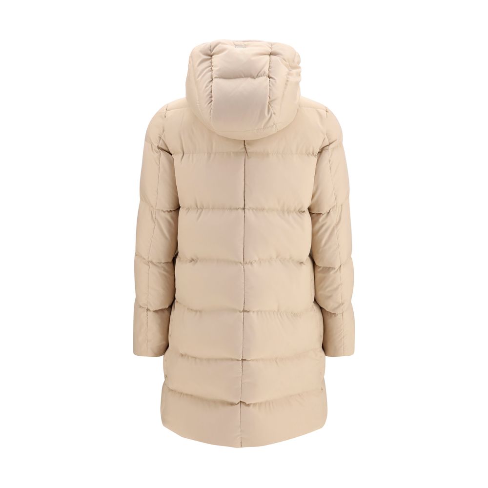 Herno Beige Polyester Full-Length Jacket