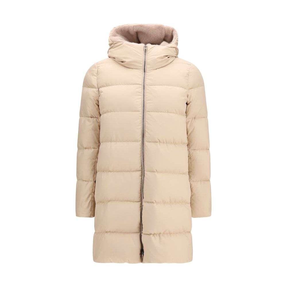 Herno Beige Polyester Full-Length Jacket