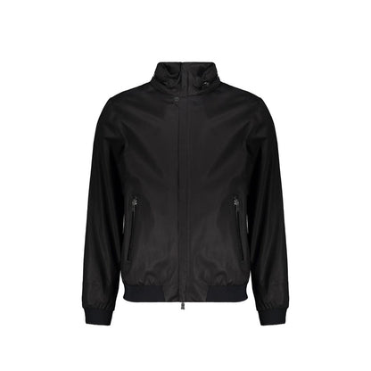 Herno Black Cotton Full-Length Jacket