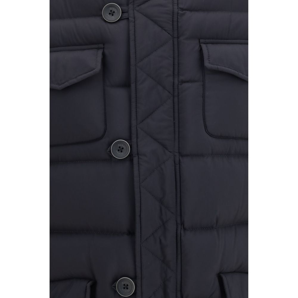 Herno Black Polyester Full-Length Jacket