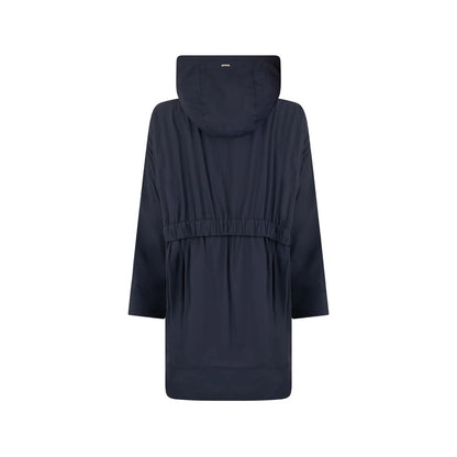 Herno Blue Elastane Coat