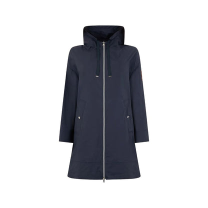 Herno Blue Elastane Coat