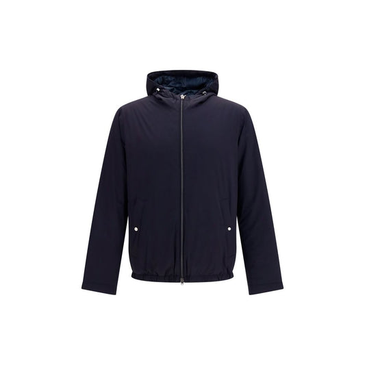 Herno Blue Goose Down Full-Length Jacket