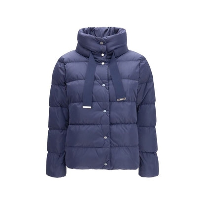 Herno Blue Polyester Full-Length Jacket