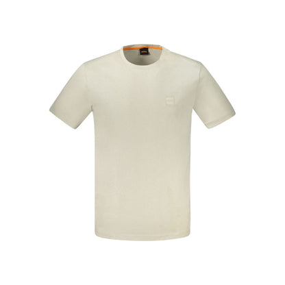 Hugo Boss Beige Cotton Men's T-Shirt