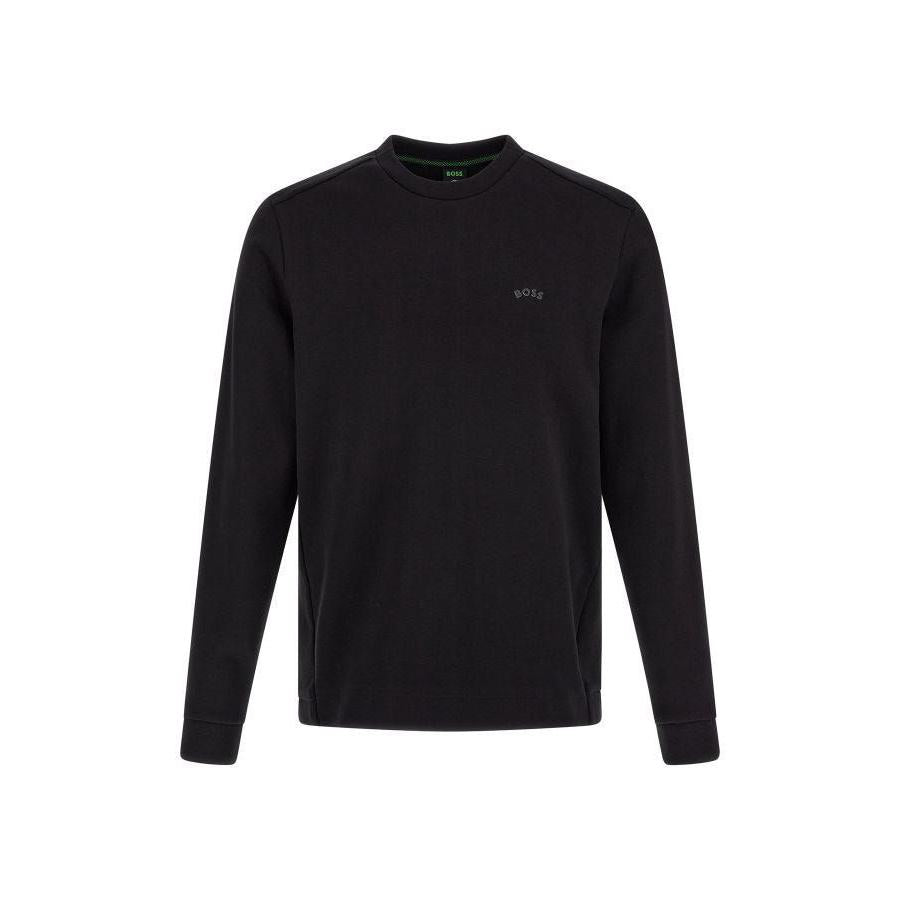 Hugo Boss Black Cotton Logo Details Sweatshirt