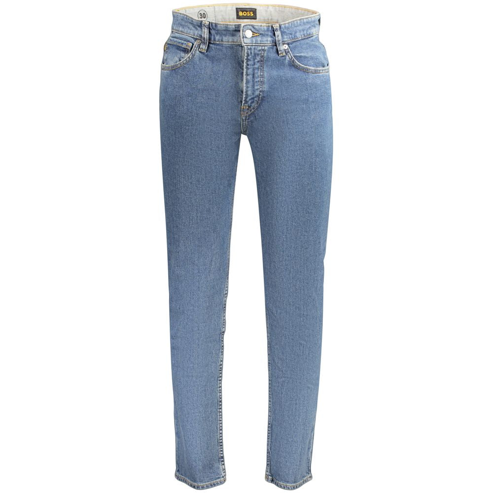 Hugo Boss Blue Cotton Men's Jeans
