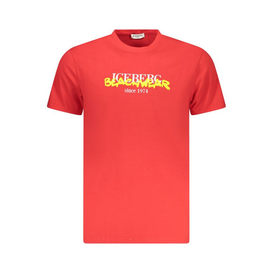 Iceberg Red Cotton Men's T-Shirt