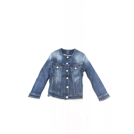 Jacob Cohen Blue Cotton Women Jacket