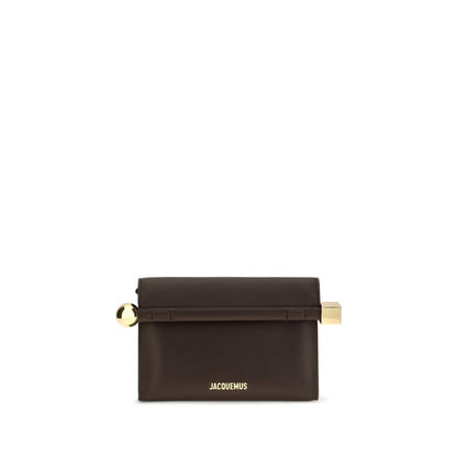 Jacquemus Brown Lamb Ovis Aries Aries Clutch Bag