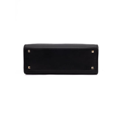 Jimmy Choo Black Avenue S Tote Leather Handbag