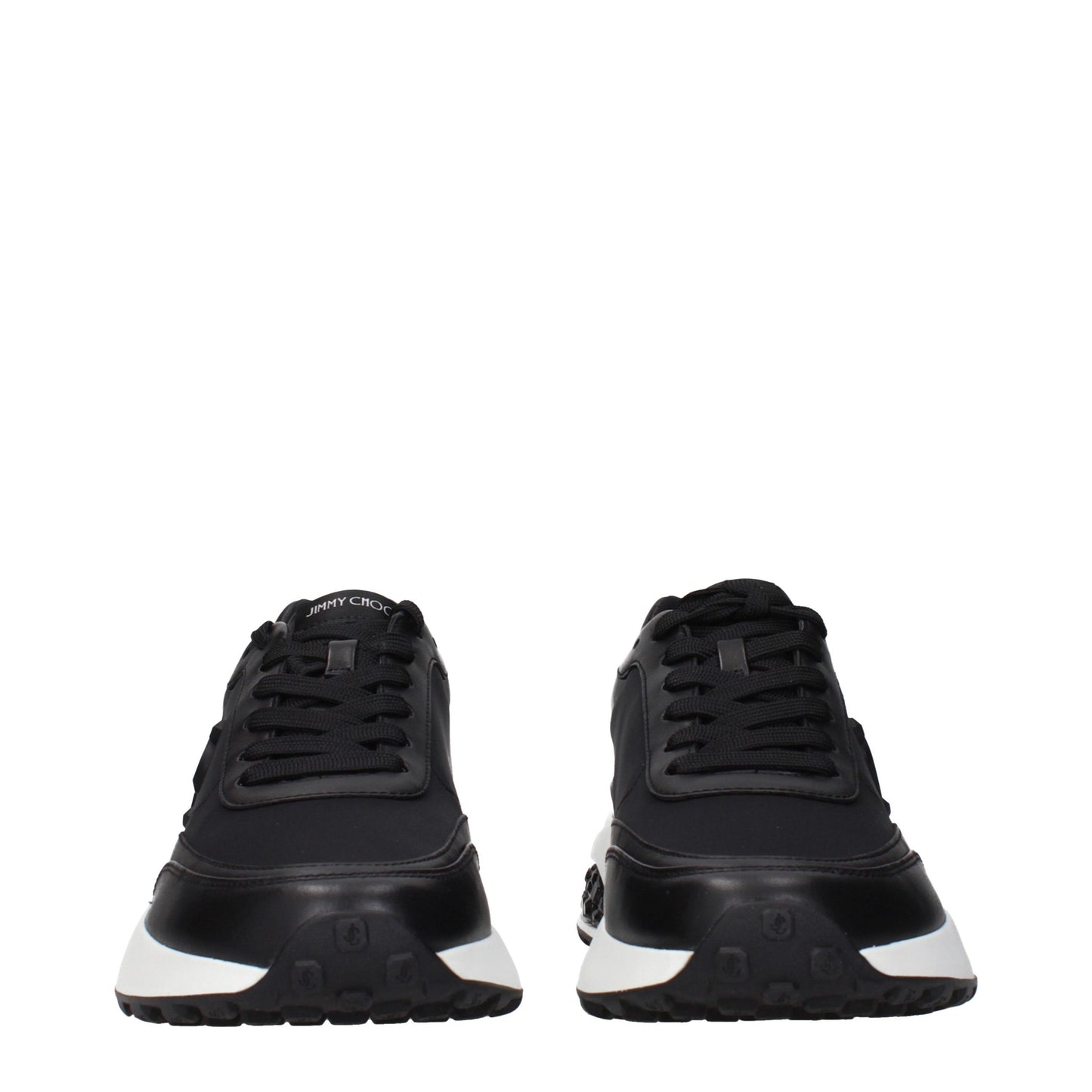 Jimmy Choo Black Fabric Athletic Sneakers