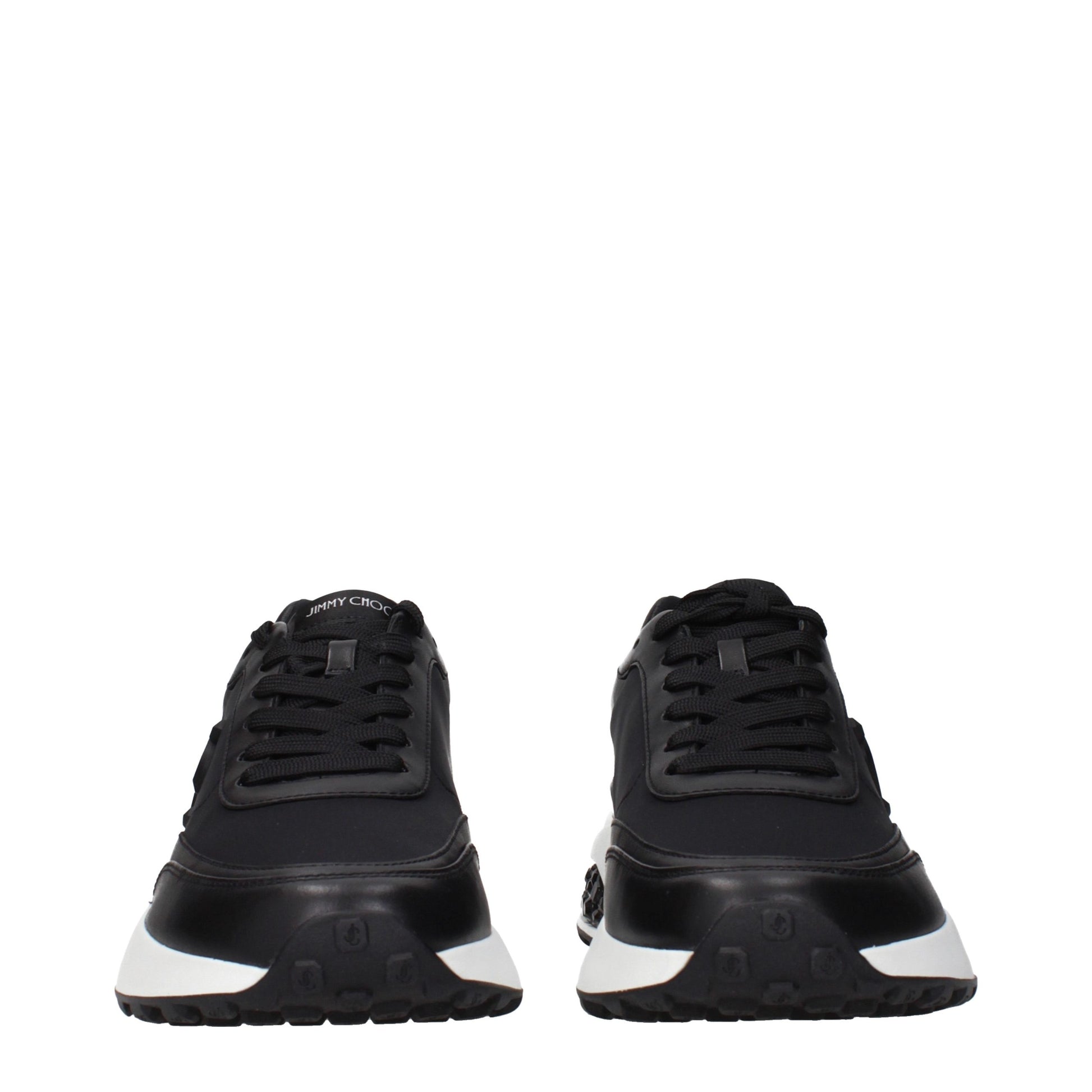 Jimmy Choo Black Fabric Athletic Sneakers