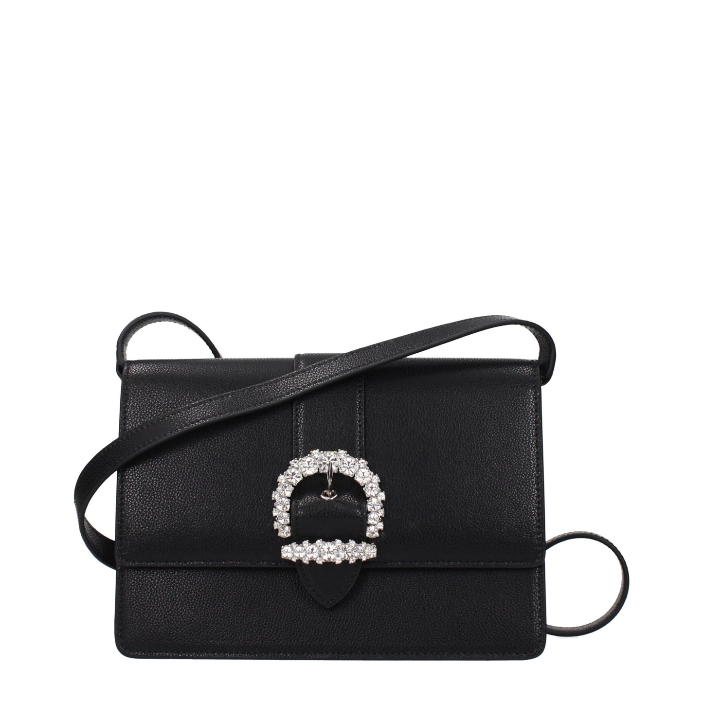 Jimmy Choo Black Leather Crossbody Bag