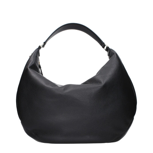 Jimmy Choo Black Leather Shoulder Bag
