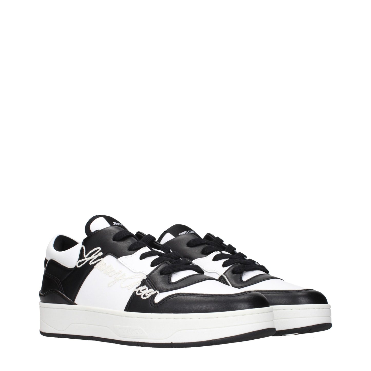 Jimmy Choo Black Leather Sneakers