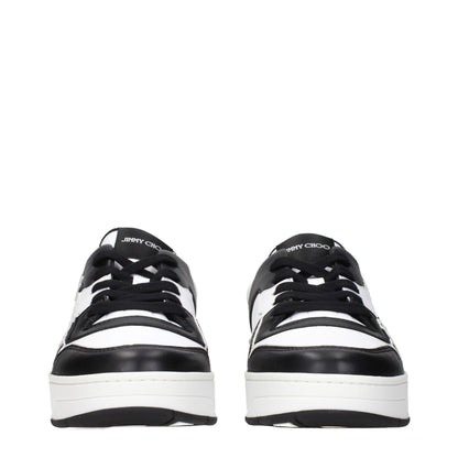 Jimmy Choo Black Leather Sneakers