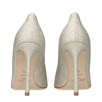 Jimmy Choo Gold Plastic High Heel Pumps