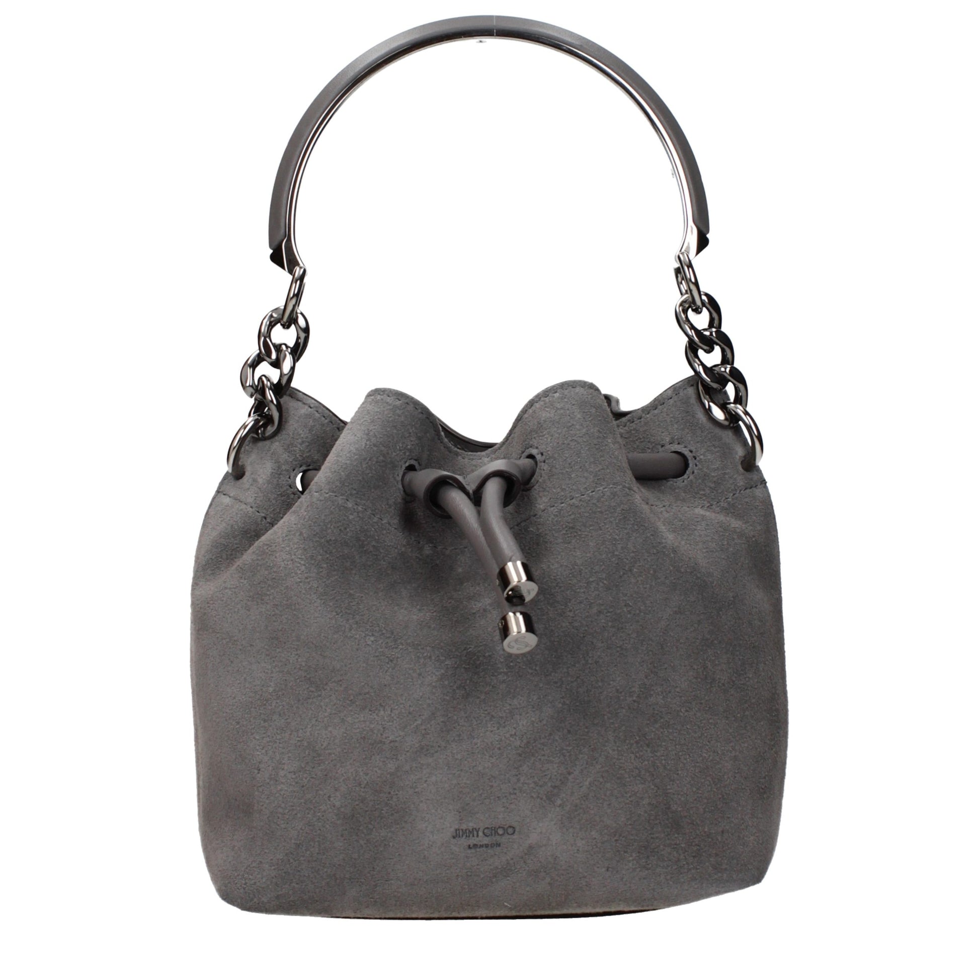 Jimmy Choo Gray Leather Handbag