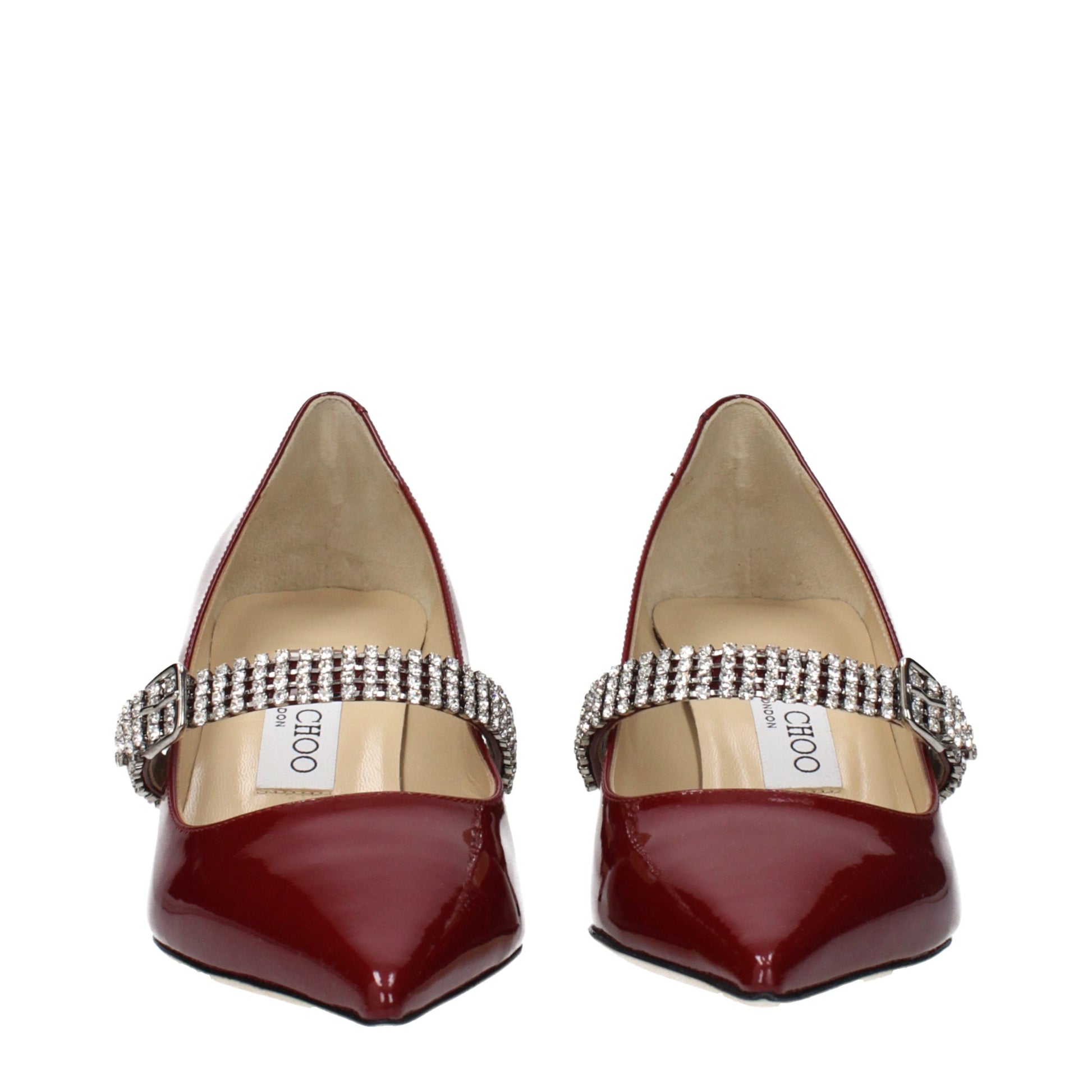 Jimmy Choo Red Leather High Heel Pumps