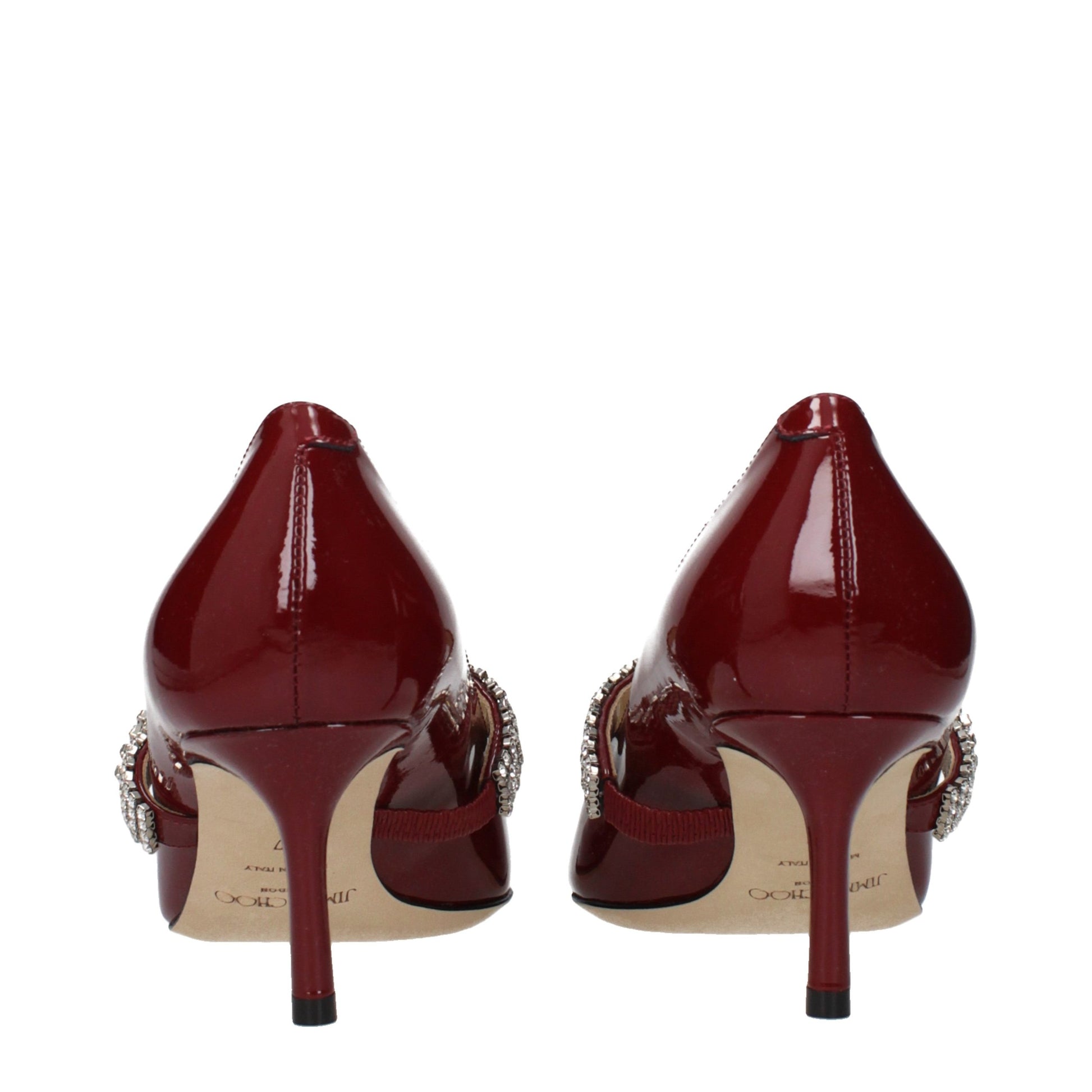 Jimmy Choo Red Leather High Heel Pumps