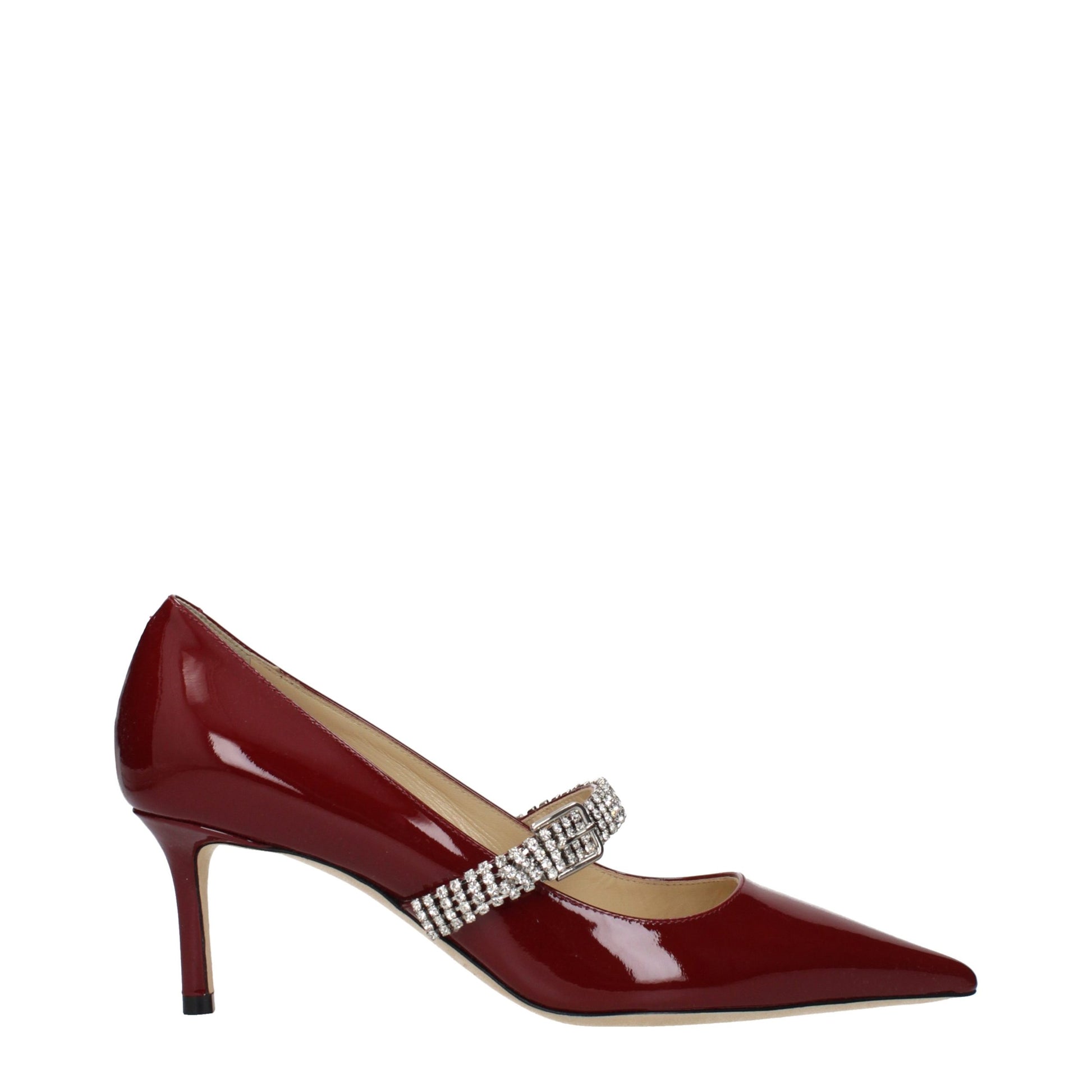 Jimmy Choo Red Leather High Heel Pumps