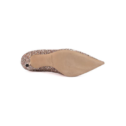 Jimmy Choo Rose Coarse Glitter Love 85 Pumps